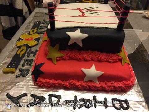 Cool Two Tier WWE Ring Cake