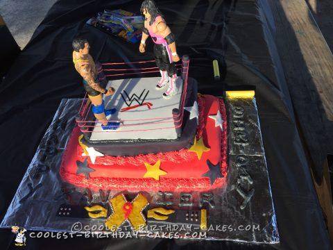 Cool Two Tier WWE Ring Cake