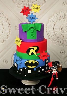 Cool 3 Tier Batman Cake