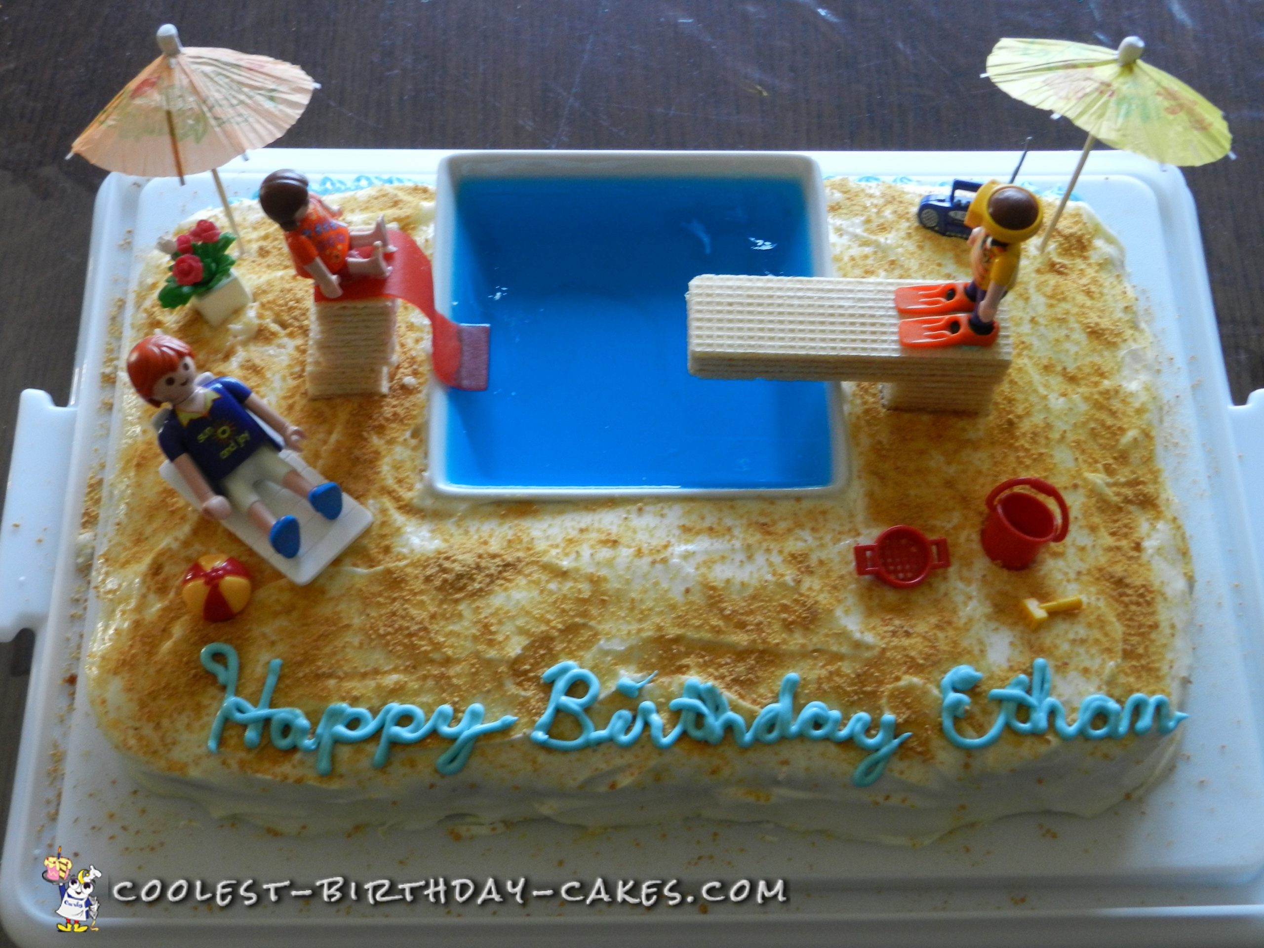 Fun Pool Party Cake