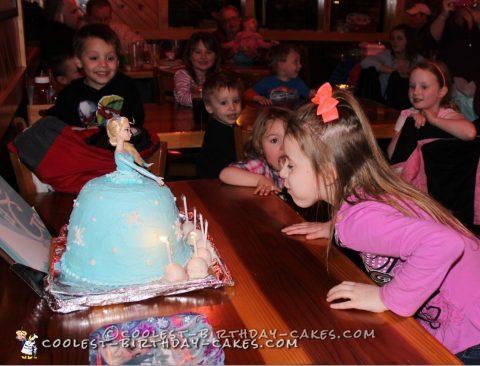 Beautiful Elsa Doll Cake