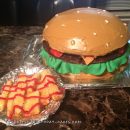 The Coolest Burger and Fries Cake