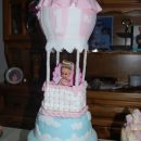 Sweet Hot Air Balloon Cake for Baby's 1st Birthday