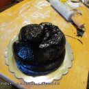 Scary Realistic Black Snake Cake