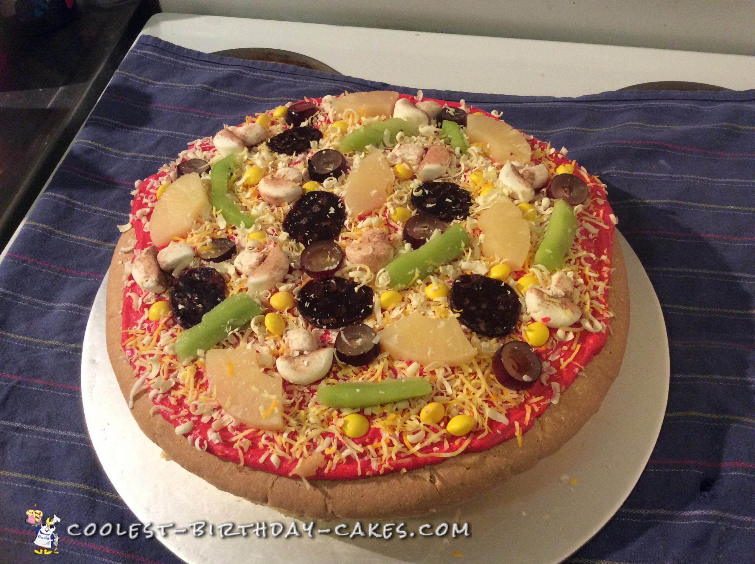 Pizza-licious Birthday Cake