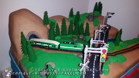 Coolest Ever Train Cake - So At-TRACK-tive!