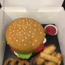 Awesome Burger Chips and Onion Rings Cake