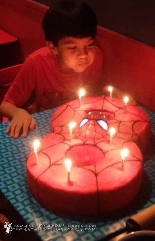 Cool Spiderman Birthday Cake