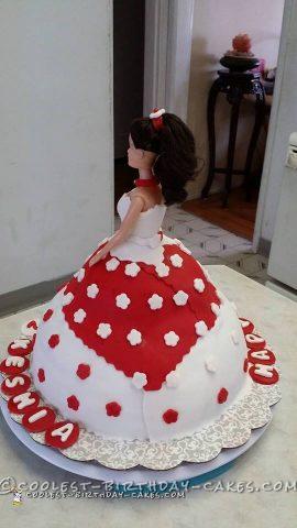 Classic Homemade Victorian Doll Cake