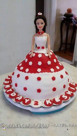Classic Homemade Victorian Doll Cake