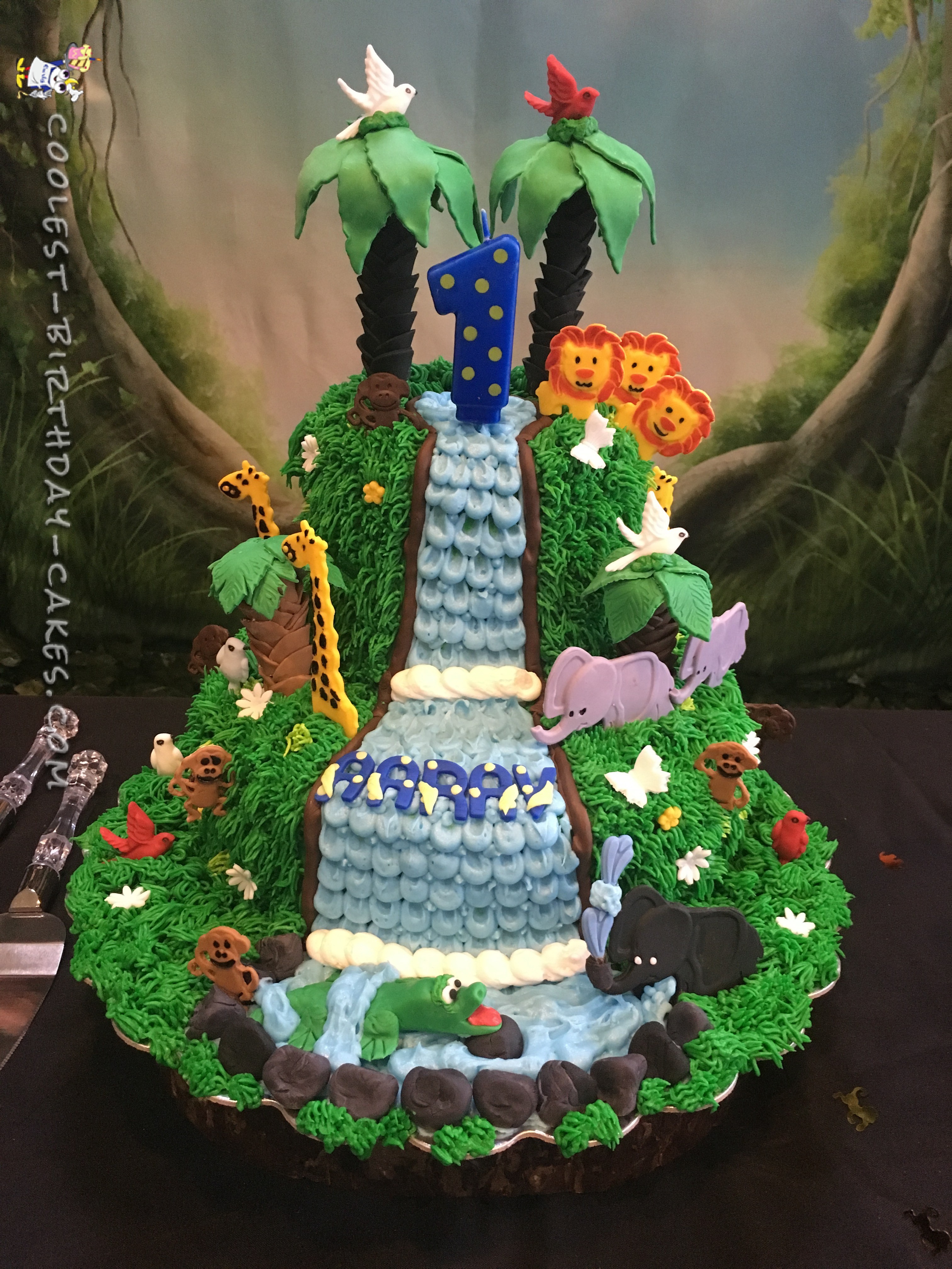 Amazing Homemade Jungle Cake with a