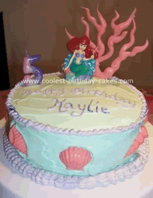 Ariel and Seashells Cake