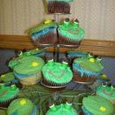 Sam's Frog & Lily Pad Cupcakes