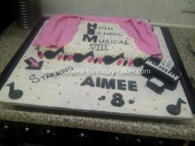 Homemade High School Musical Birthday Cake