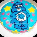 Homemade Grumpy Care Bear Cake