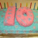 Homemade 10th Birthday Cake