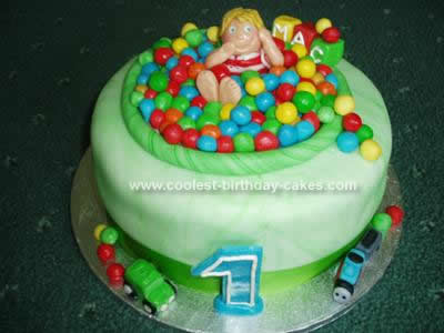 Homemade 1st Birthday Cake Idea