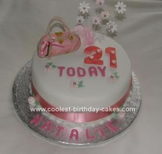 Homemade 21st Birthday Cake
