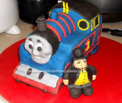 Homemade 2nd Birthday Thomas Cake