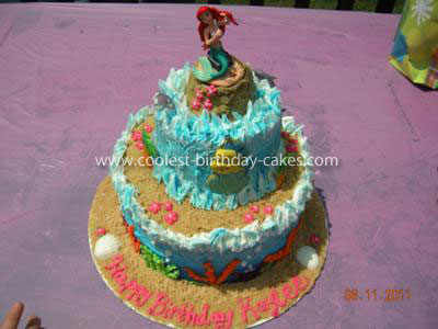 Coolest 2-Tier Ariel Cake