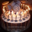 Homemade 30th Drum Cake