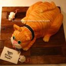 Homemade 3D Cat Cake