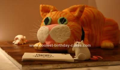 Homemade 3D Cat Cake