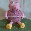 Homemade 3D Peppa Pig Birthday Cake