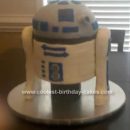 Homemade 3D R2D2 Birthday Cake