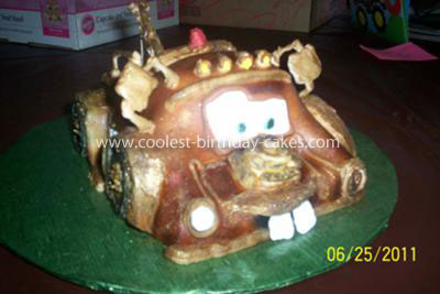 Coolest 3D Tow Mater Cake