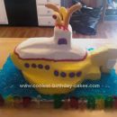 Homemade 3D Yellow Submarine Cake Design
