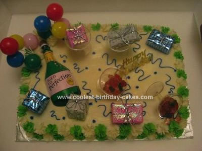 Homemade 40th Birthday Cake