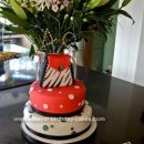 Homemade 40th Birthday Glam Cake