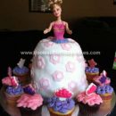 Homemade 4th Birthday Barbie Cake