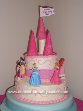 Homemade 4th Birthday Princess Cake