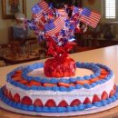 Homemade 4th of July Birthday Cake