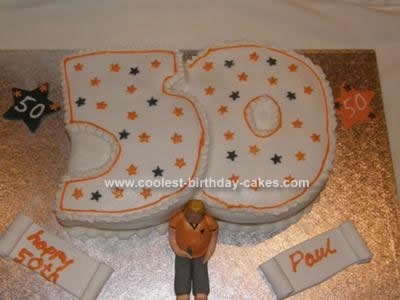 Homemade 50th Cake