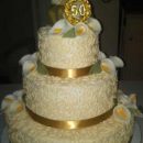 Homemade 50th Wedding Anniversary Cake Design
