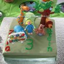 Homemade 64 Zoo Lane Birthday Cake