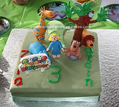 Homemade 64 Zoo Lane Birthday Cake