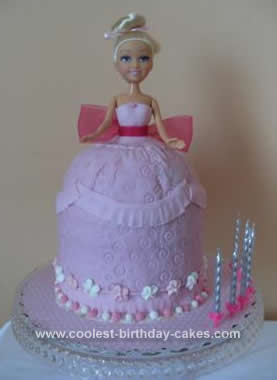 Homemade 7th Birthday Princess Doll Cake