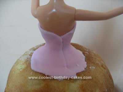 Homemade 7th Birthday Princess Doll Cake