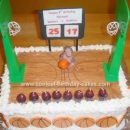 Homemade 8th Birthday Basketball Cake