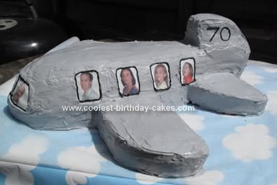Homemade Aeroplane Birthday Cake