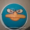 Homemade Agent P-Phineas and Ferb Cake