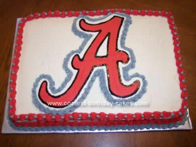 Homemade Alabama Crimson Tide Cake