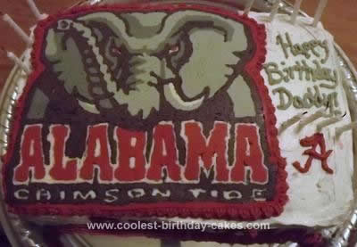 Homemade Alabama Crimson Tide Cake