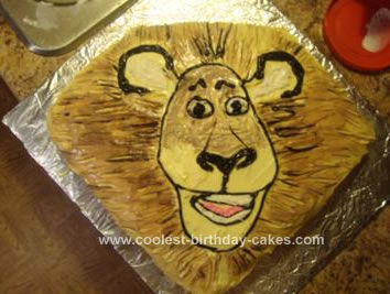 Homemade Alex the Lion Cake