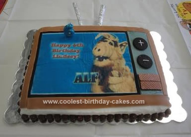 Homemade Alf Birthday Cake