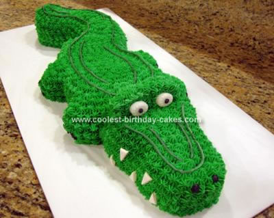 Homemade Alligator Cake